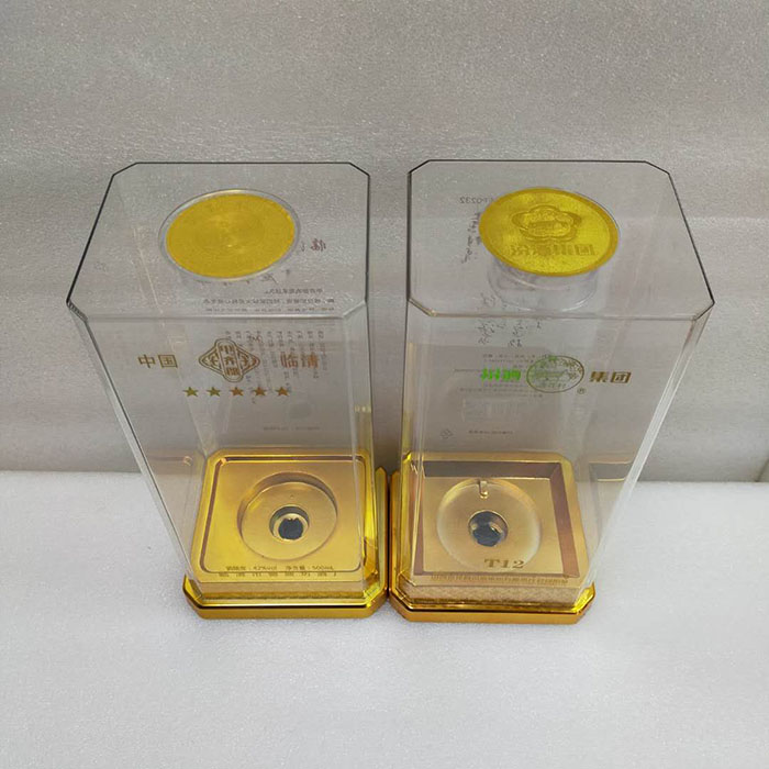 扁(bian)方形亞克(ke)力酒盒紅(hong)色镂空…